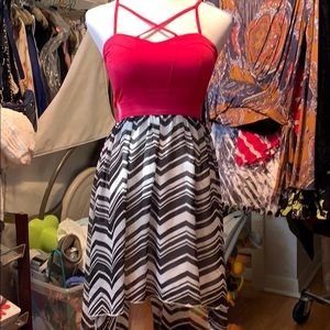 Halter top hot pink dress